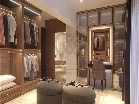 تصميم وتشطيب غرف ملابس